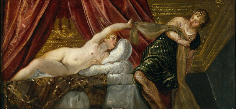 Józef i żona Putipha - Jacopo Tintoretto