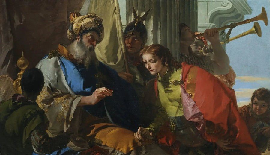 Józef otrzymujący pierścień od faraona - Giovanni Battista Tiepolo