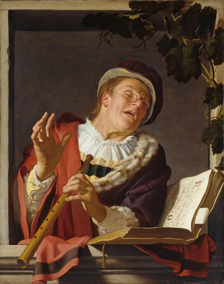 Śpiewająca fletowa - Gerrit van Honthorst