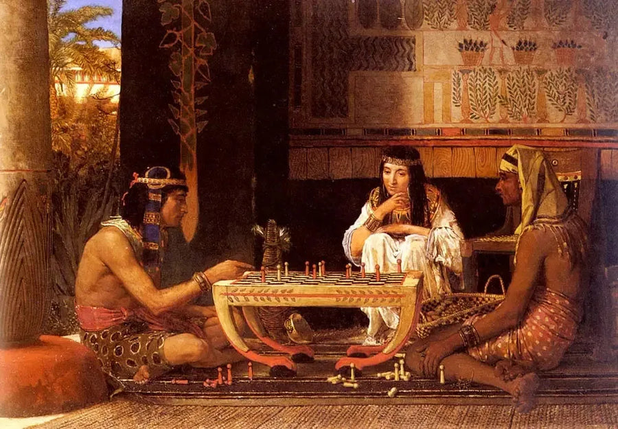 Egipscy gracze w szachy - Lawrence Alma-Tadema