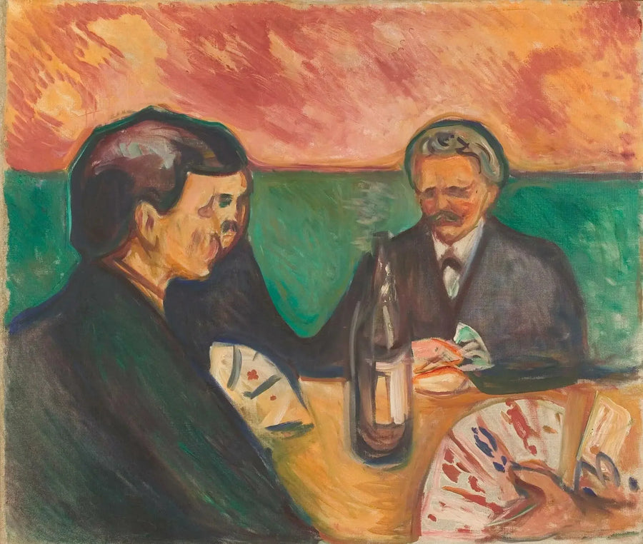 Gracze w karty w Elgersburgu - Edvard Munch