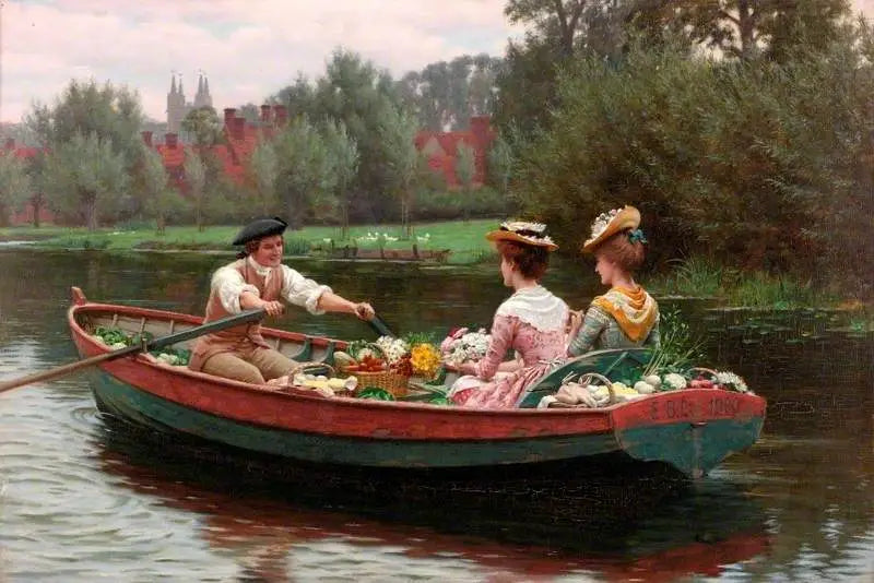 Dzień targowy - Edmund Blair Leighton