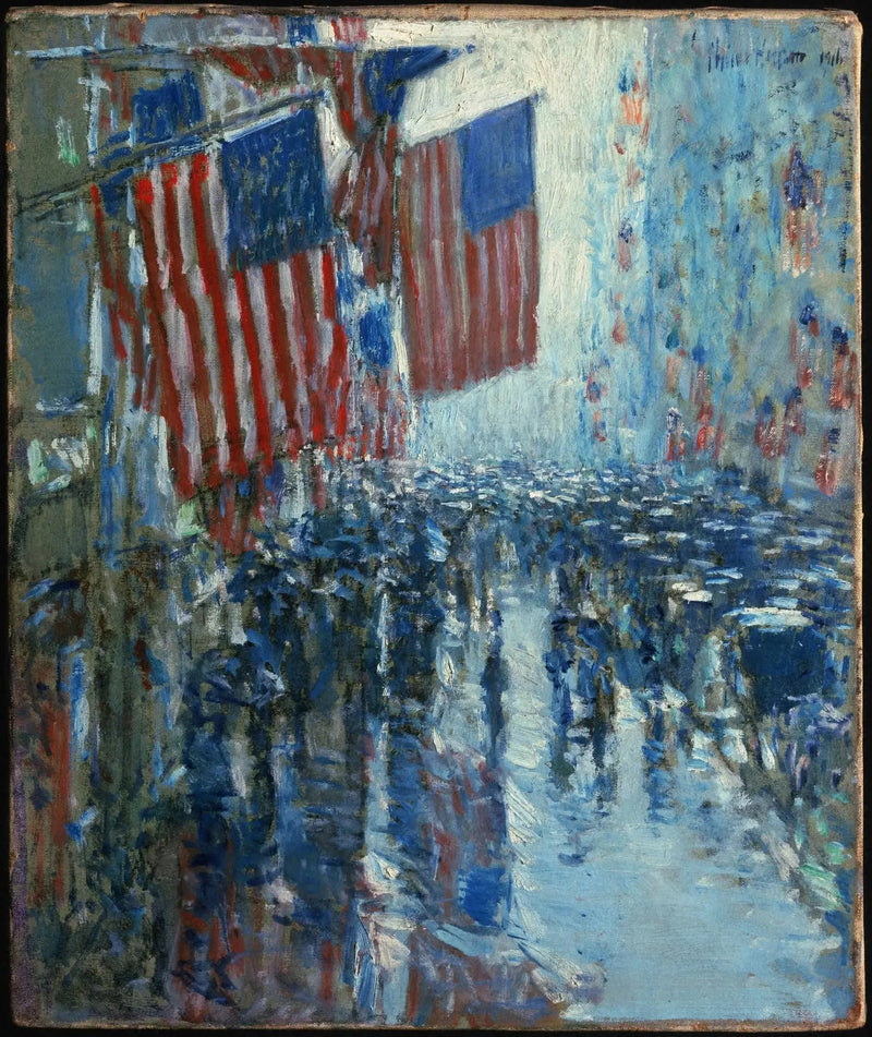 Deszczowy dzień, Piąta Aleja - Childe Hassam