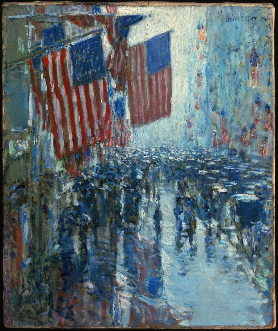 Jour de pluie, Cinquième Avenue - Childe Hassam image 1 reproduction réalisée par Alpha Reproduction