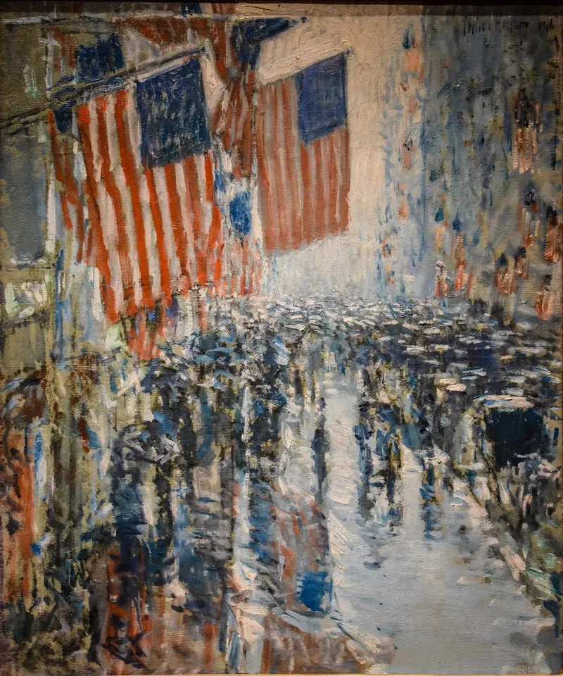 Deszczowy dzień, Piąta Aleja - Childe Hassam