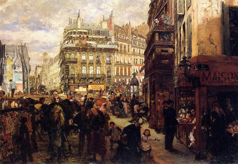 Dzień tygodnia w Paryżu - Adolph von Menzel