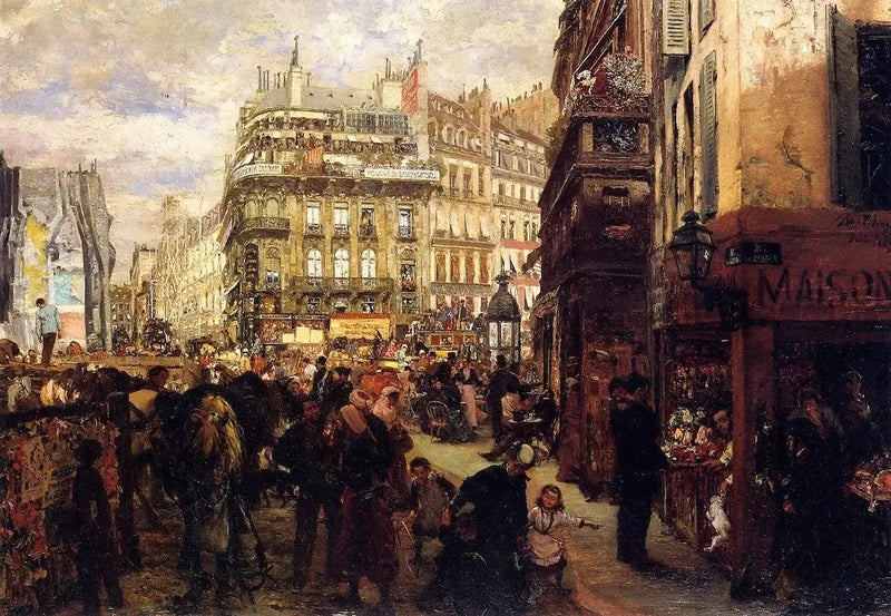 Dzień tygodnia w Paryżu - Adolph von Menzel