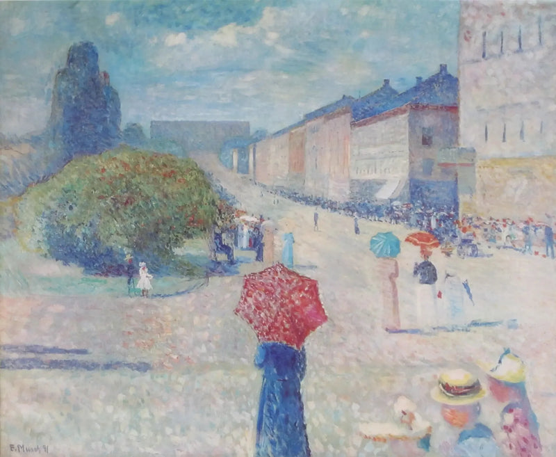 Wiosenny dzień na Karl Johan - Edvard Munch