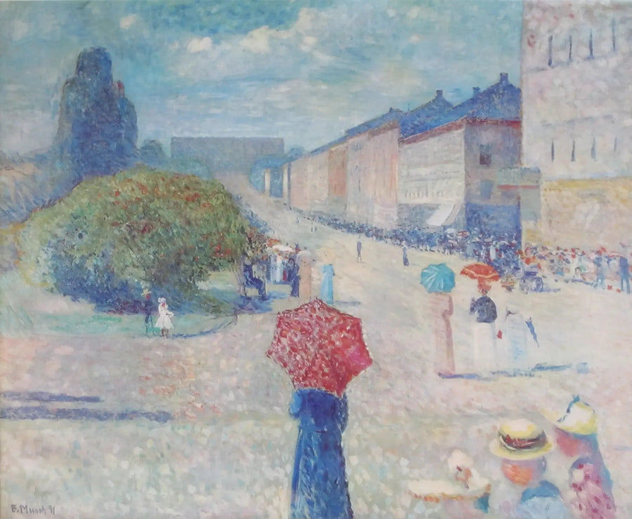 Wiosenny dzień na Karl Johan - Edvard Munch
