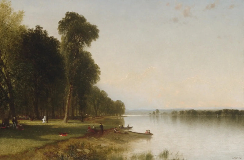 Letni dzień nad jeziorem Conesus - John Frederick Kensett