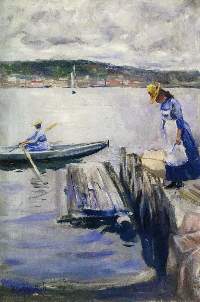 Letni dzień na nabrzeżu - Edvard Munch