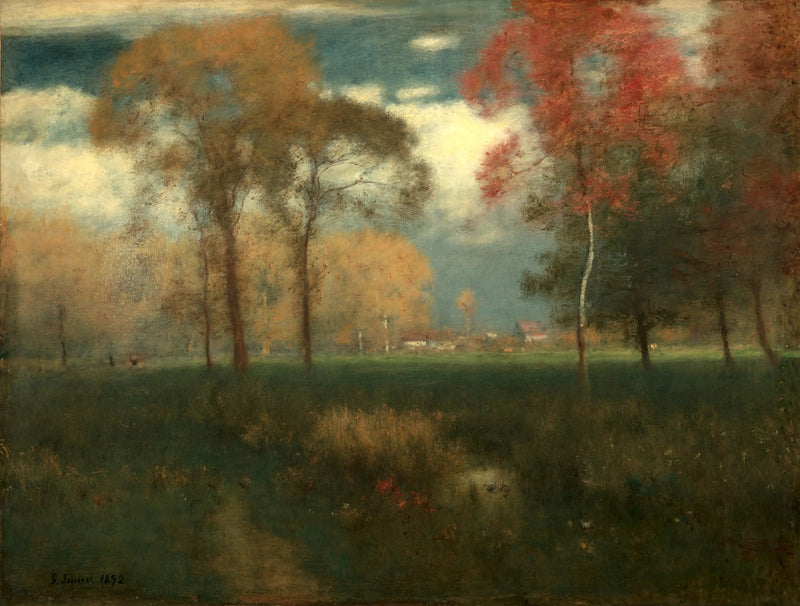 Słoneczny jesienny dzień - George Inness