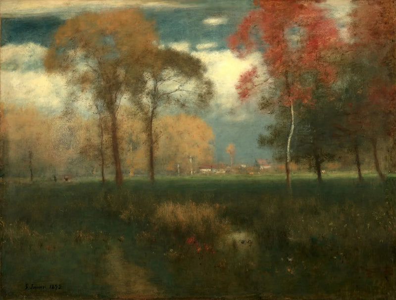 Słoneczny jesienny dzień - George Inness