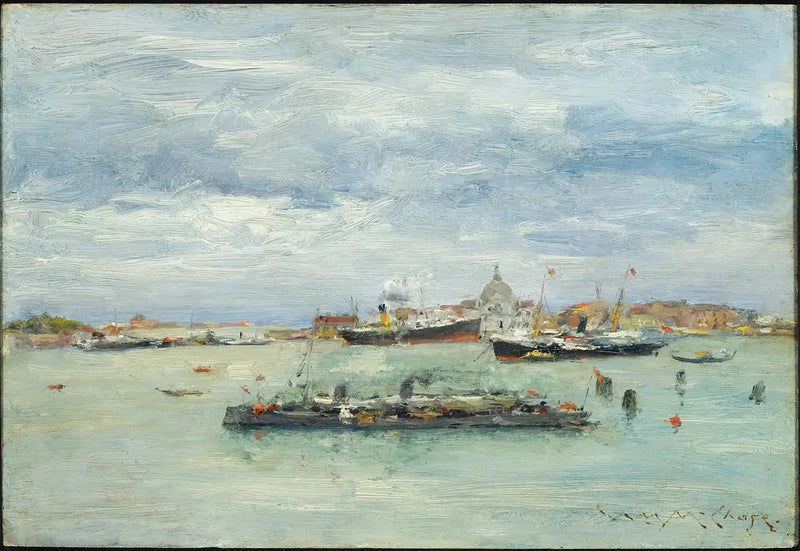 Szary dzień nad laguną - William Merritt Chase