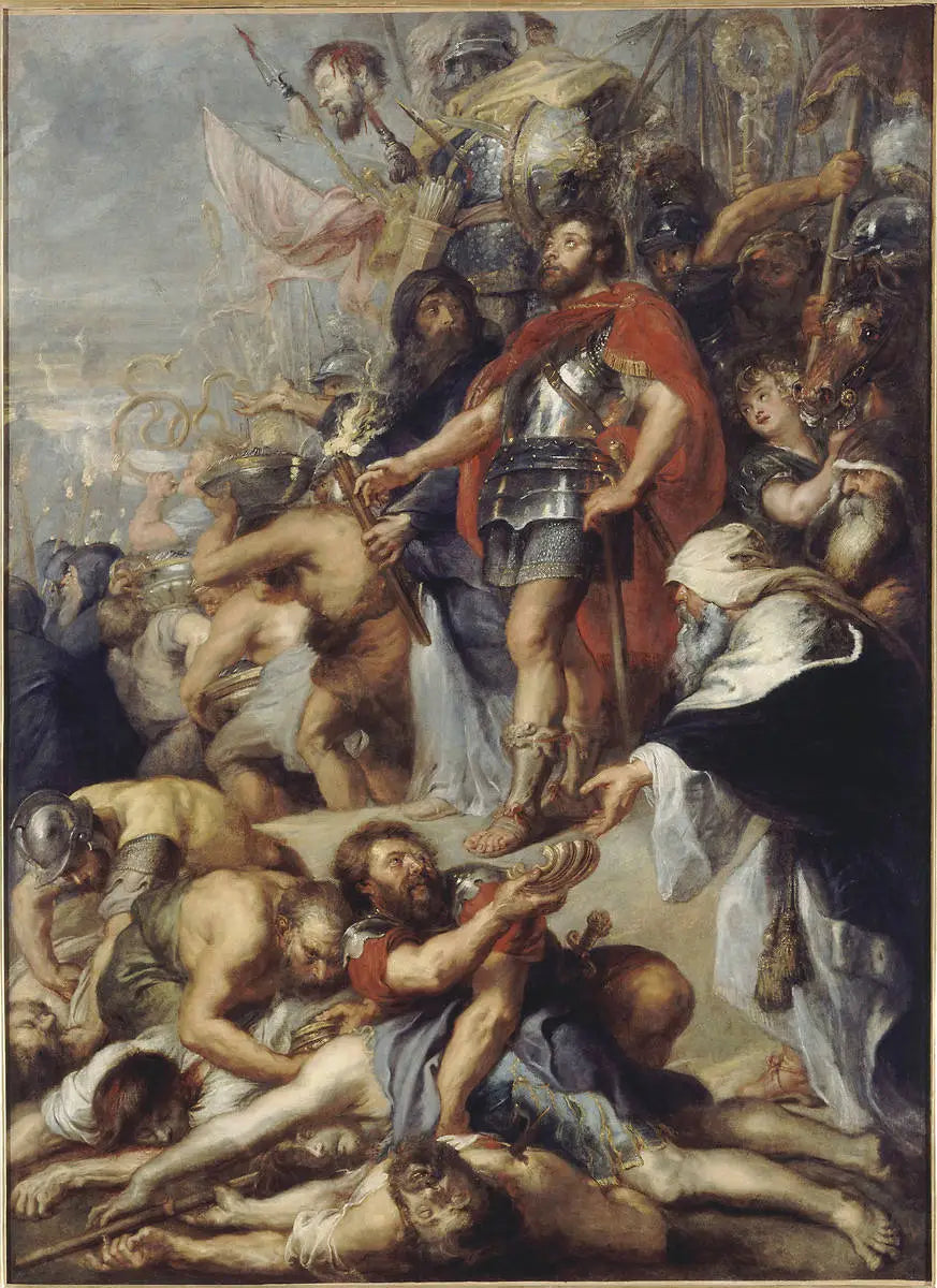 Judasz Makkabeusz modlący się za zmarłych - Peter Paul Rubens