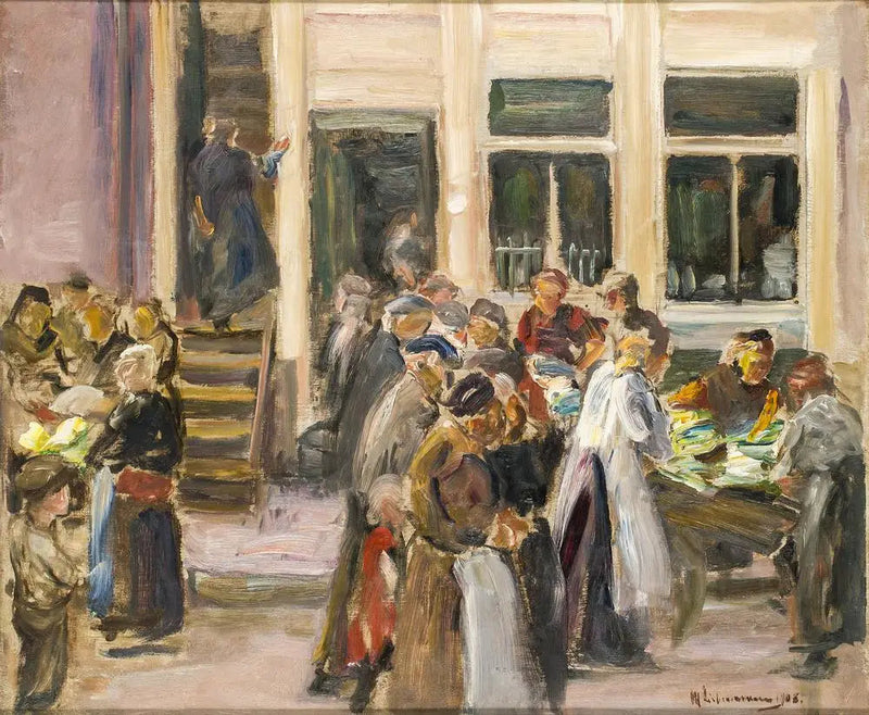 Judengasse w Amsterdamie - Max Liebermann