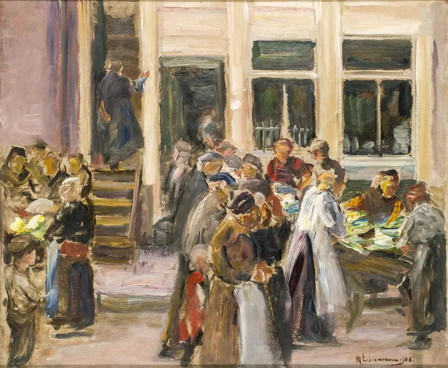 Judengasse w Amsterdamie - Max Liebermann