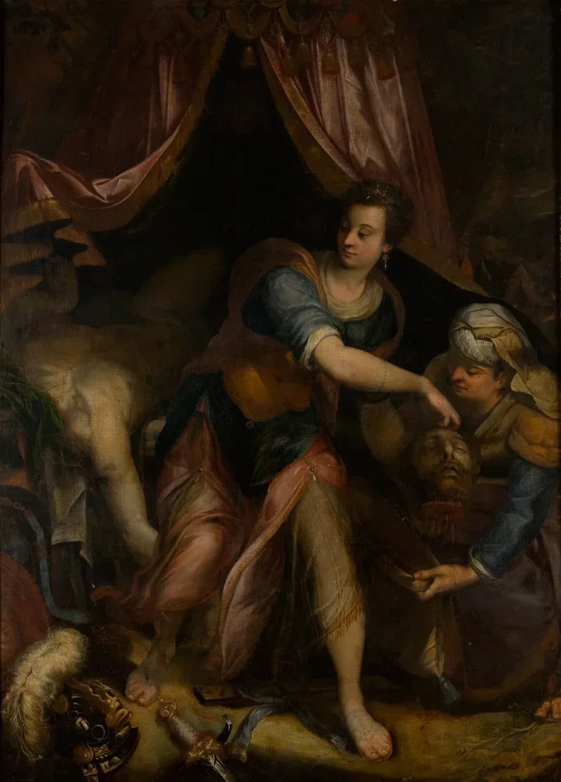 Judith z głową Holofernesa - Denis Calvaert