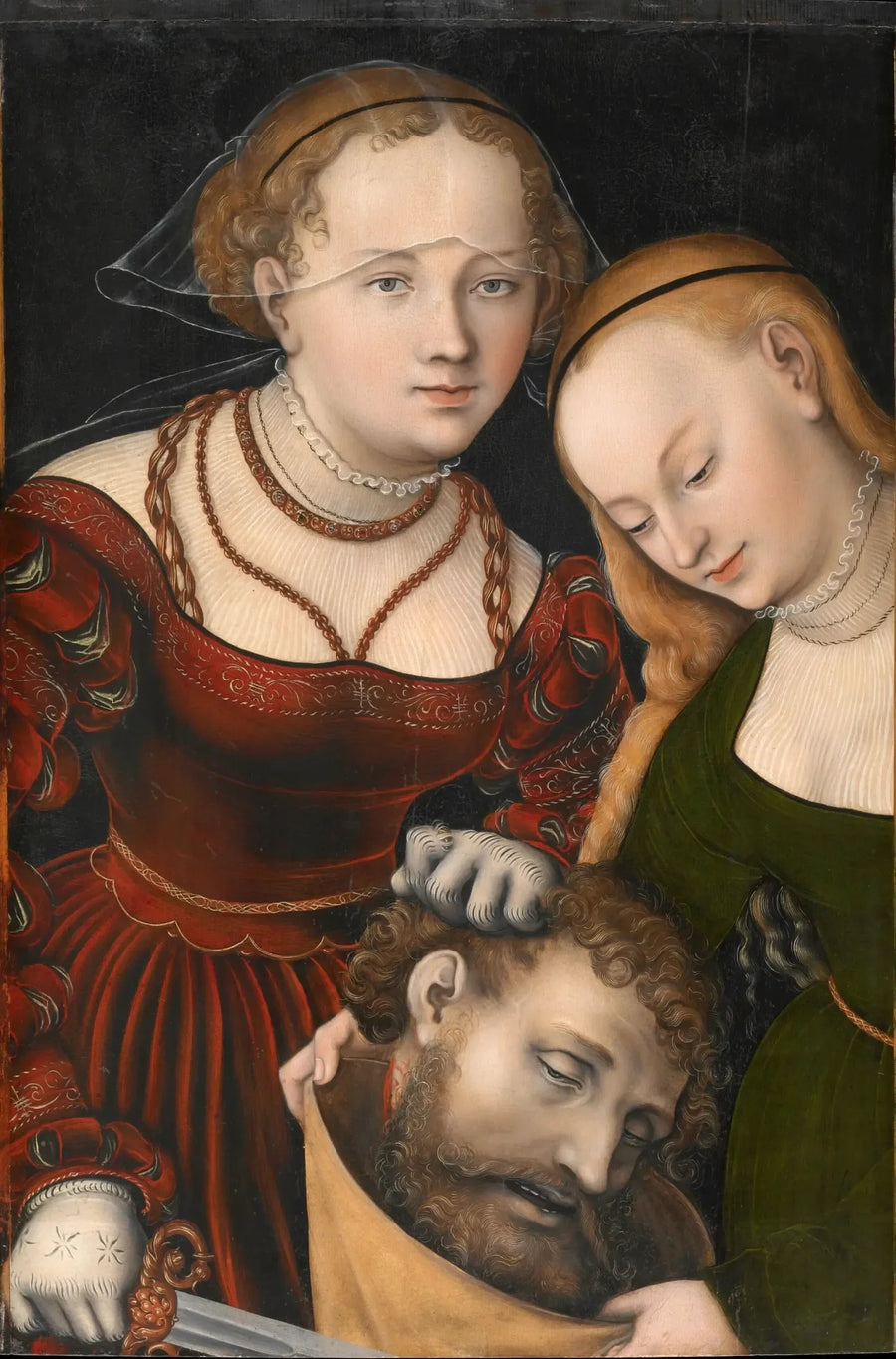 Judith z głową Holofernesa i sługą - Lucas Cranach Starszy