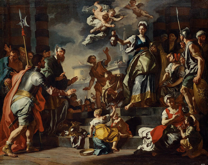 Judith z głową Holofernesa - Francesco Solimena