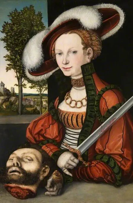 Judith z głową Holofernesa - Lucas Cranach Starszy