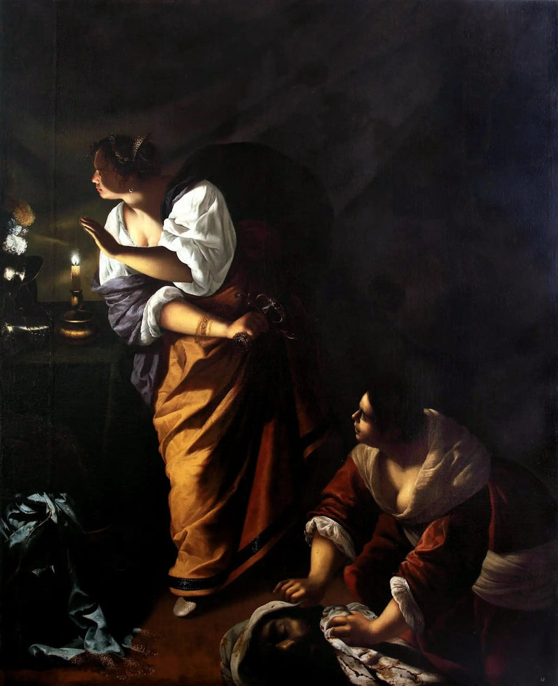 Judith i jej służąca Abra z głową Holofernesa - Artemisia Gentileschi