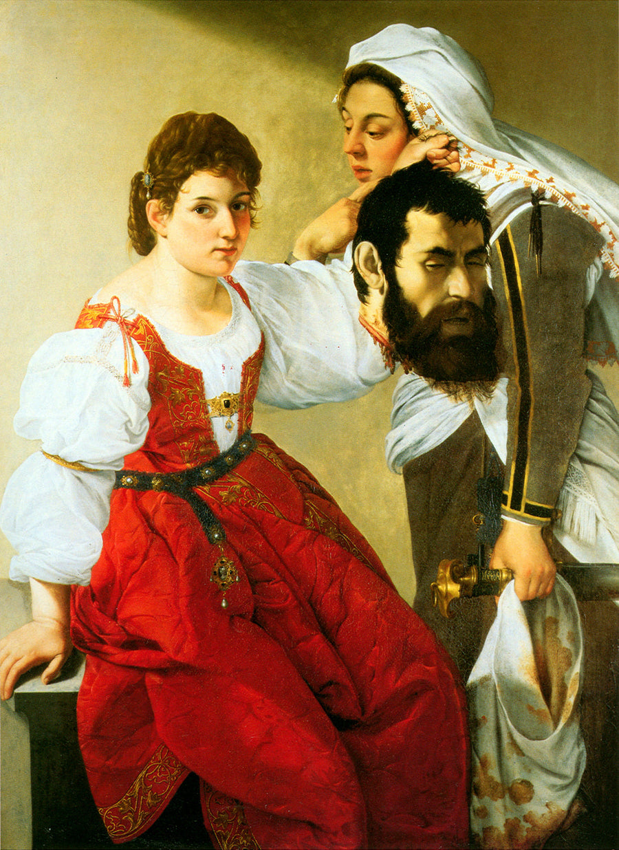 Judith i jej służąca Abra z głową Holofernesa - Orazio Gentileschi
