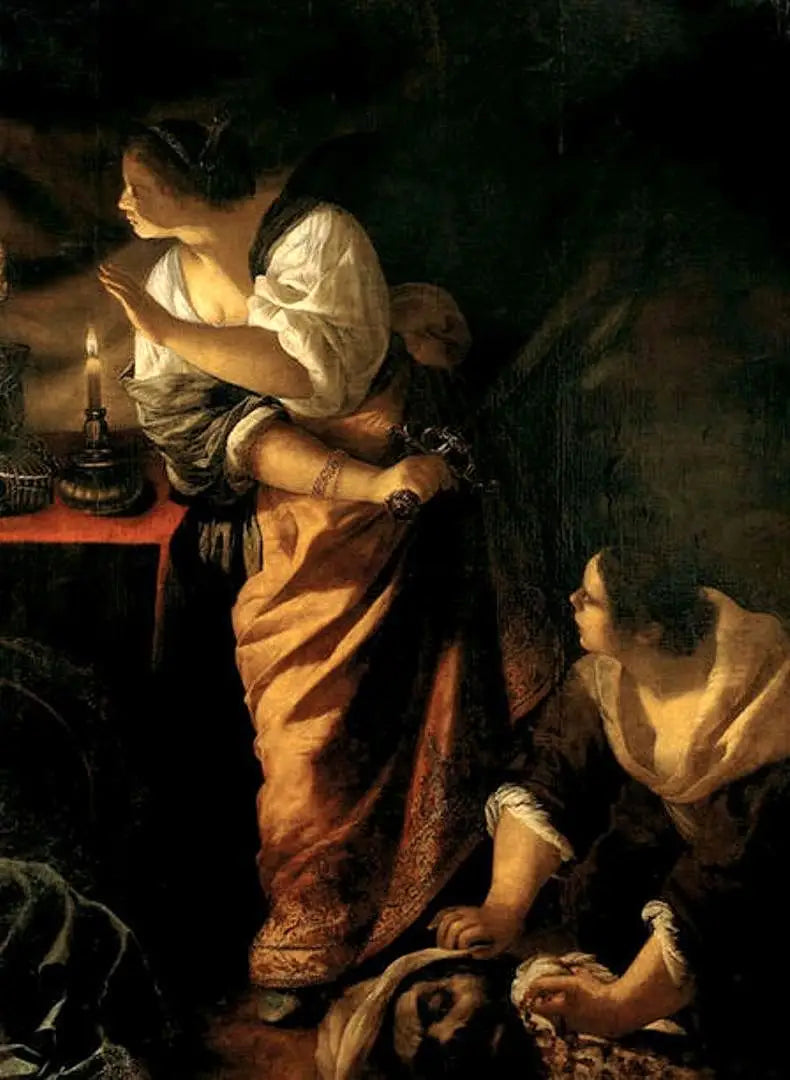 Judith i jej służąca z głową Holofernesa - Artemisia Gentileschi