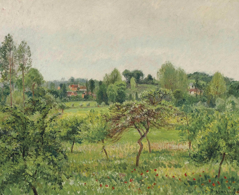 Czerwiec, deszczowa pogoda, Éragny - Camille Pissarro