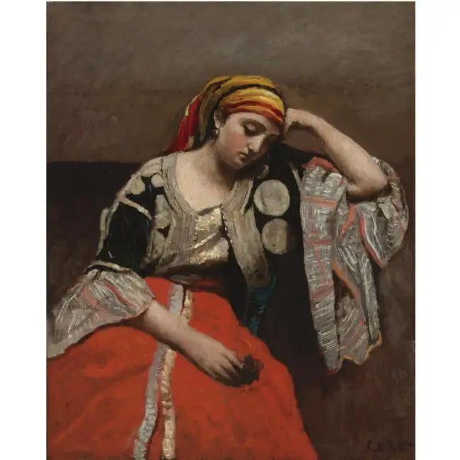 Żydówka z Algieru - Jean-Baptiste Camille Corot