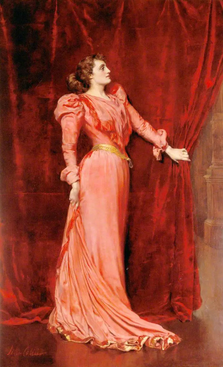 Julia Neilson-Terry (1868-1957), FRAM, w roli Drusilli Ives w „Tancerce” - John Collier