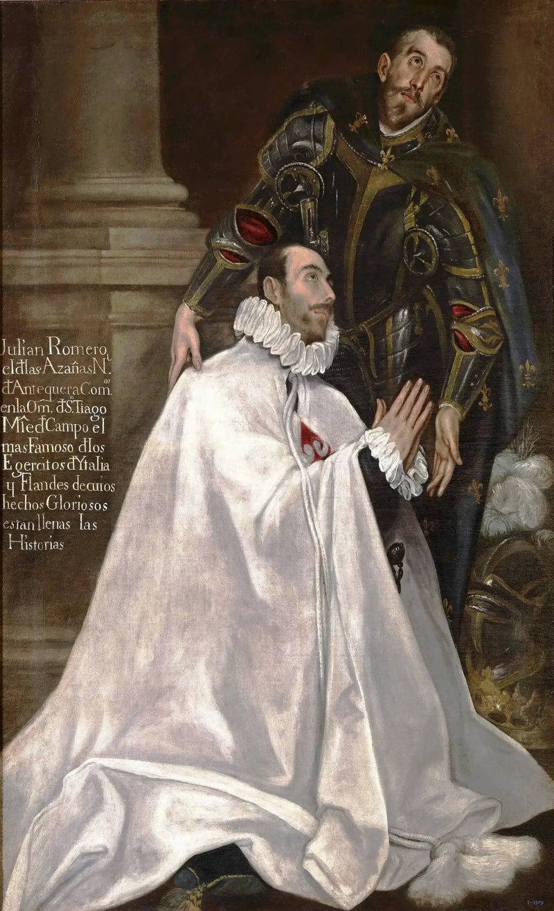 Julián Romero i jego syn Święty Patron - El Greco