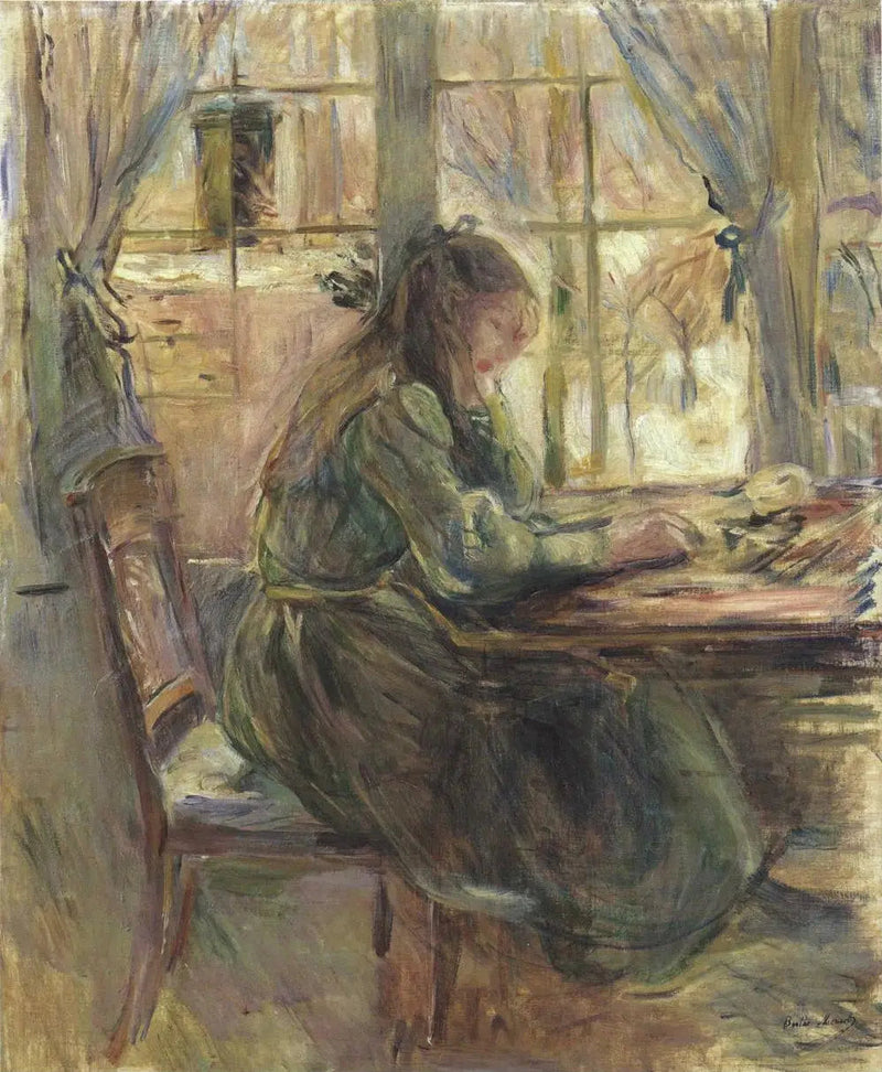 Julie przy stole - Berthe Morisot