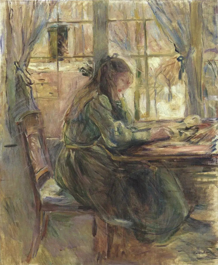 Julie przy stole - Berthe Morisot