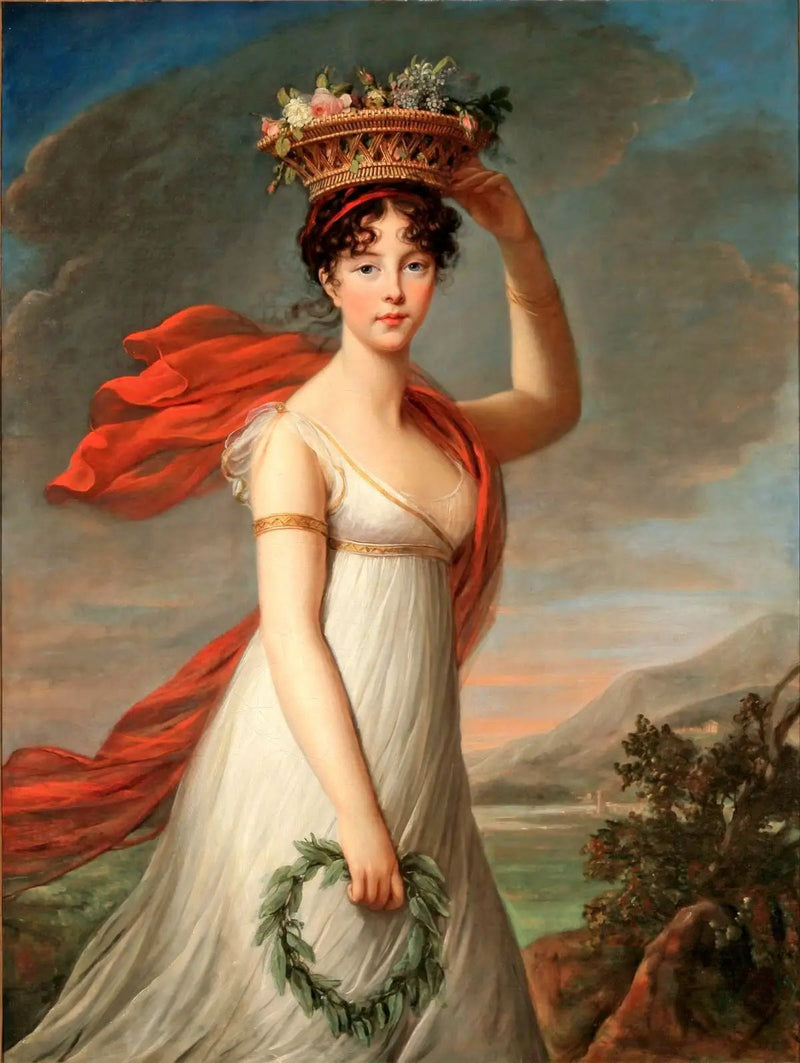 Julie w roli Flory, rzymskiej bogini kwiatów - Élisabeth Vigée Le Brun