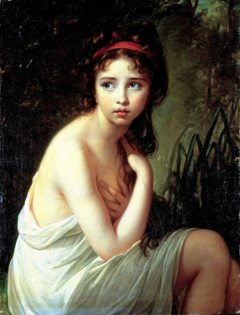 Julie Lebrun jako pływaczka - Élisabeth Vigée Le Brun
