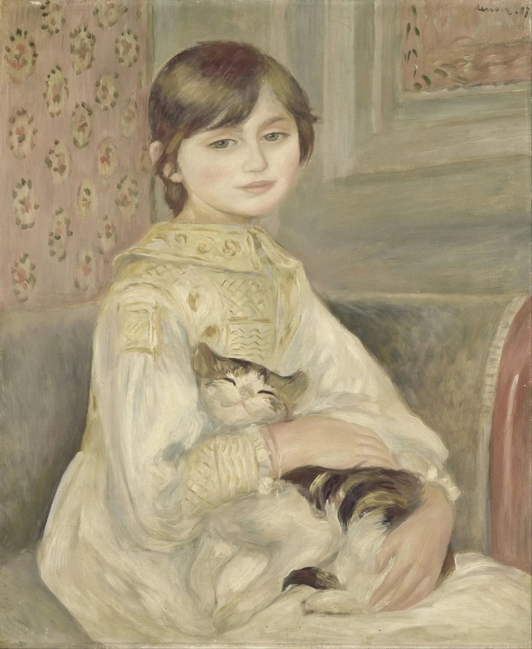 Julie Manet - Pierre-Auguste Renoir image 1 copie de tableau peinte à la main