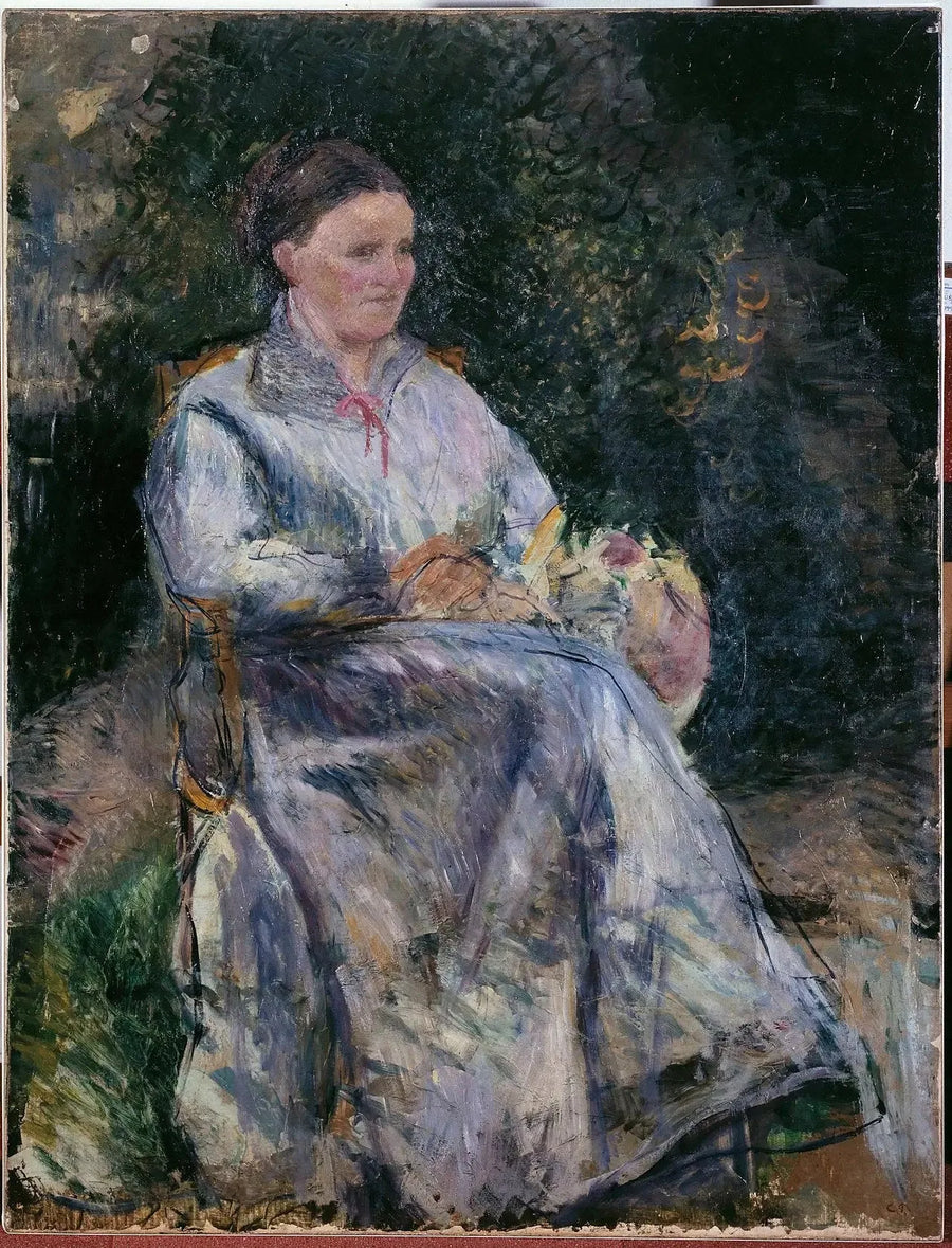 Julie Pissarro w ogrodzie - Camille Pissarro