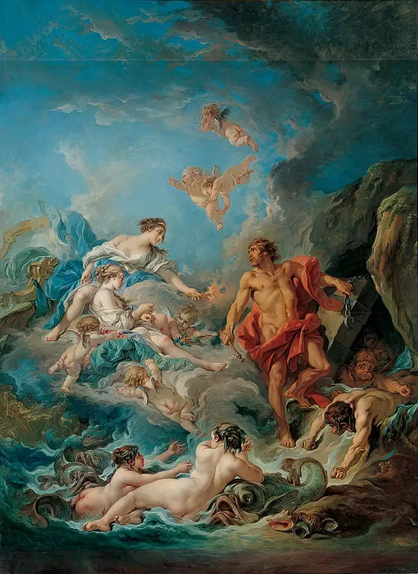 Junon prosząca Eola o uwolnienie wiatrów - François Boucher