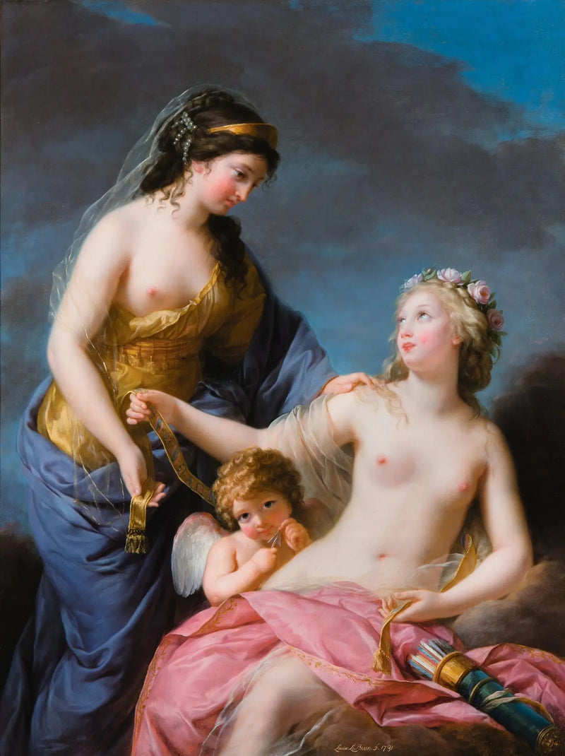 Junona prosząca Wenus o pożyczenie swojej magicznej pasaży - Élisabeth Vigée Le Brun