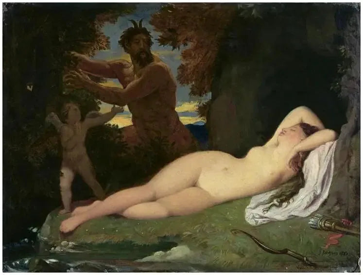 Jowisz i Antiope - Jean-Auguste-Dominique Ingres