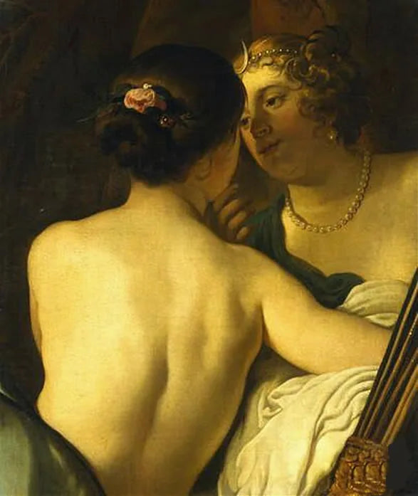 Jowisz, ukazany jako Diana, uwodzi Kalisto - Gerrit van Honthorst
