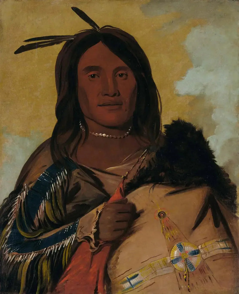 Kapés-ka-da, Shell Man, Oglala Brave - George Catlin