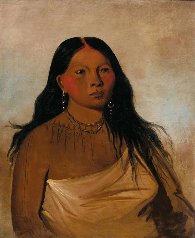 Káh-kée-tsee, Uda, kobieta Wichita - George Catlin