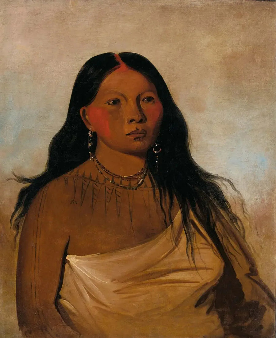 Káh-kée-tsee, Uda, kobieta Wichita - George Catlin