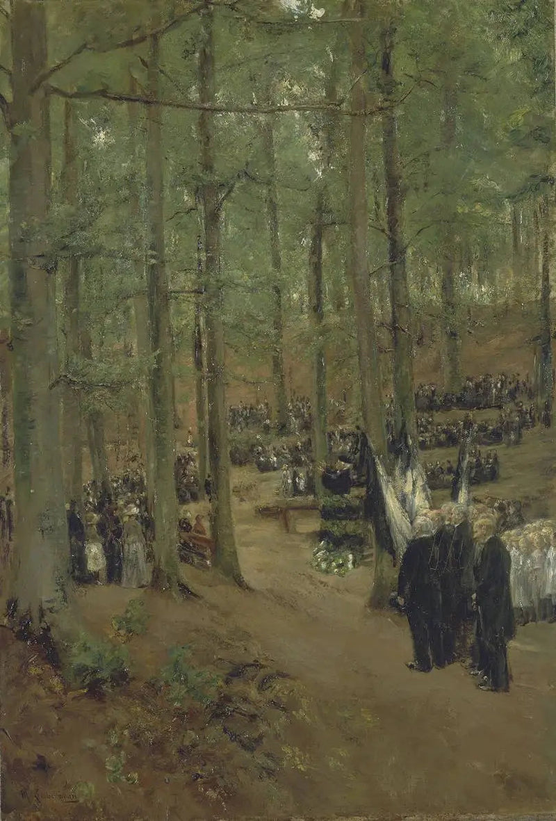 Uroczystość upamiętniająca cesarza Fryderyka w Kösen - Max Liebermann