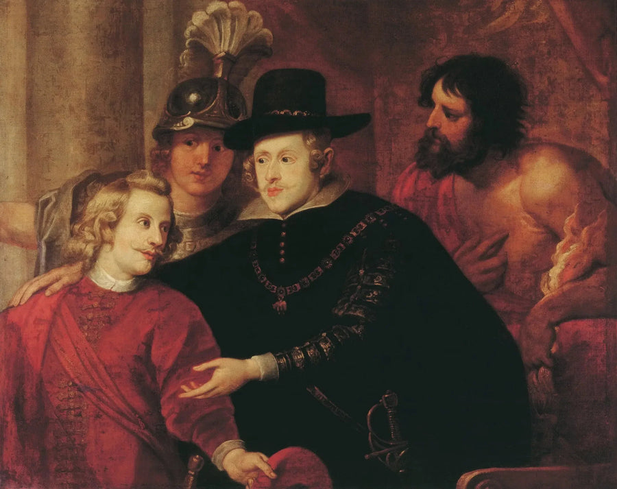 Kardynał Infant Ferdinand pożegnał się ze swoim bratem, królem Filipem IV - Peter Paul Rubens