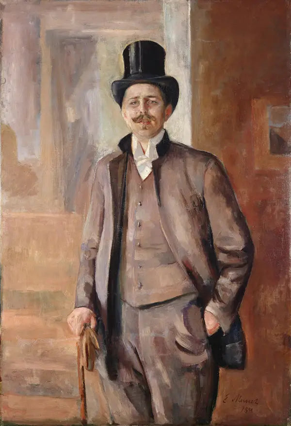 Reproduction du tableau « Karl Dørnberger - Edvard Munch » par Alpha Reproduction en peinture à l’huile