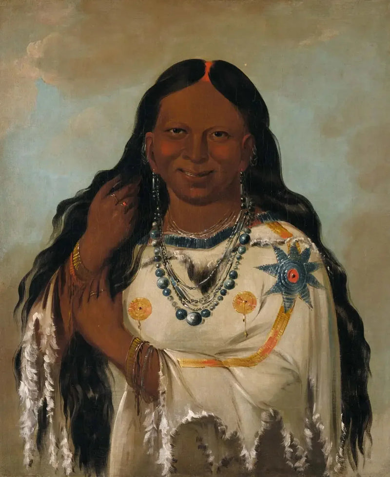 Kay-a-gís-gis, młoda kobieta - George Catlin