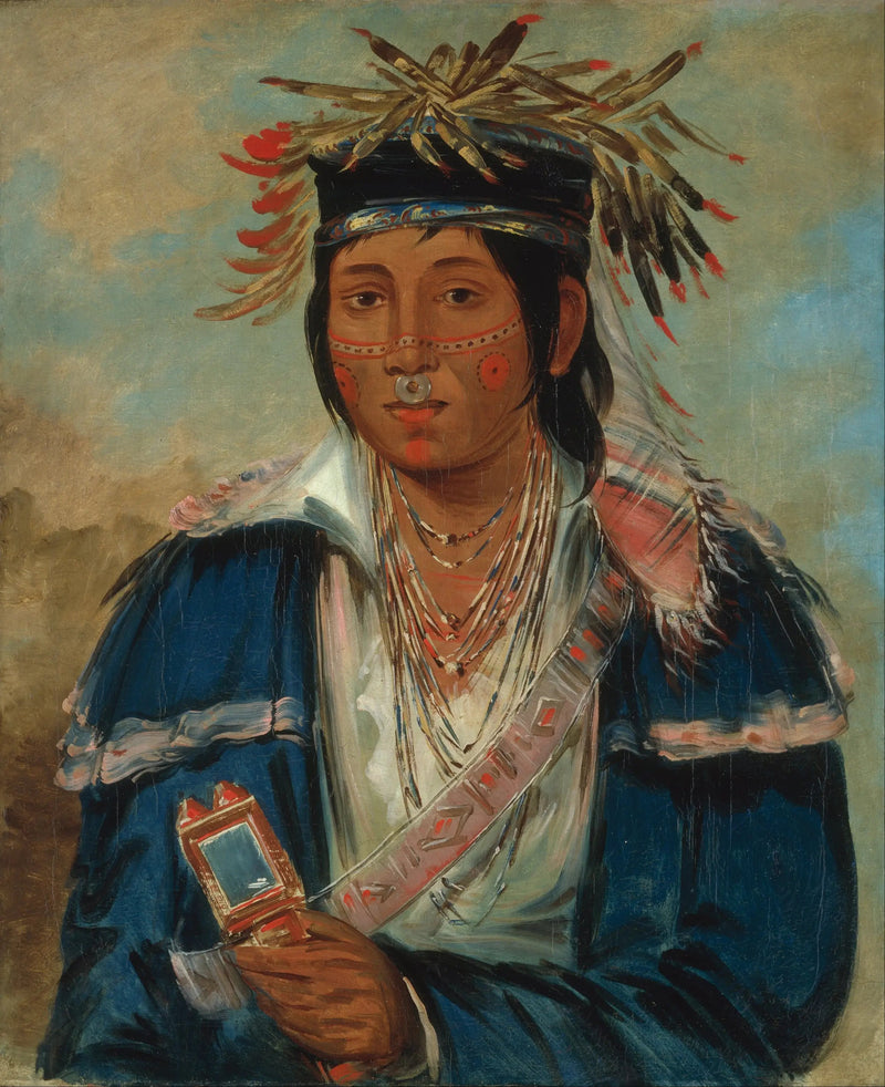 Kee-mo-rá-nia, bez angielskiego, dandys - George Catlin